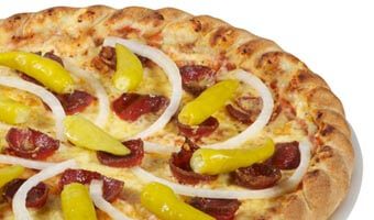 Pizza Knoblauchwurst